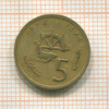 5 сантимов. Марокко 1974г