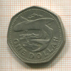 1 доллар. Барбадос 1973г