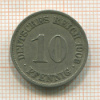 10 пфеннигов. Германия 1906г