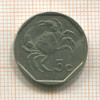5 центов. Мальта 1991г