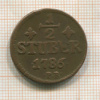 1/2 штубера. Юлих-Берг 1786г